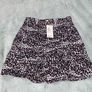 Leopard print skirt